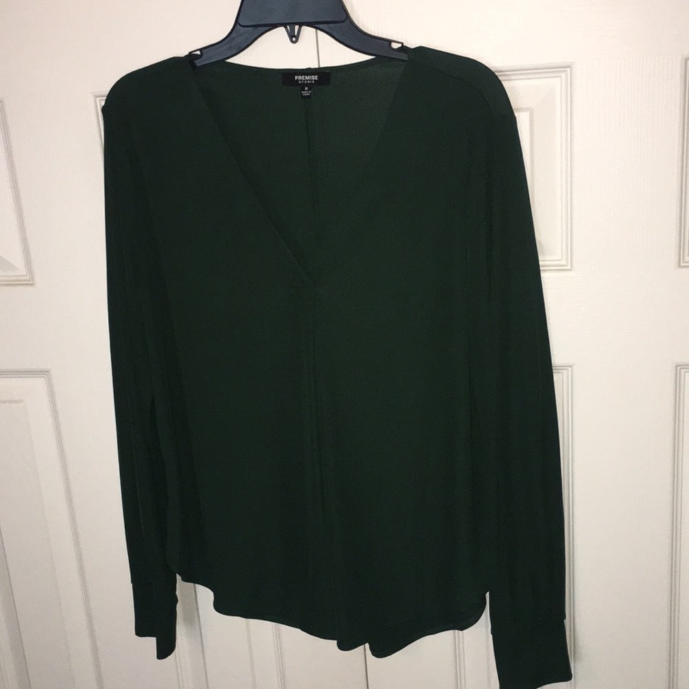 Dark green blouse